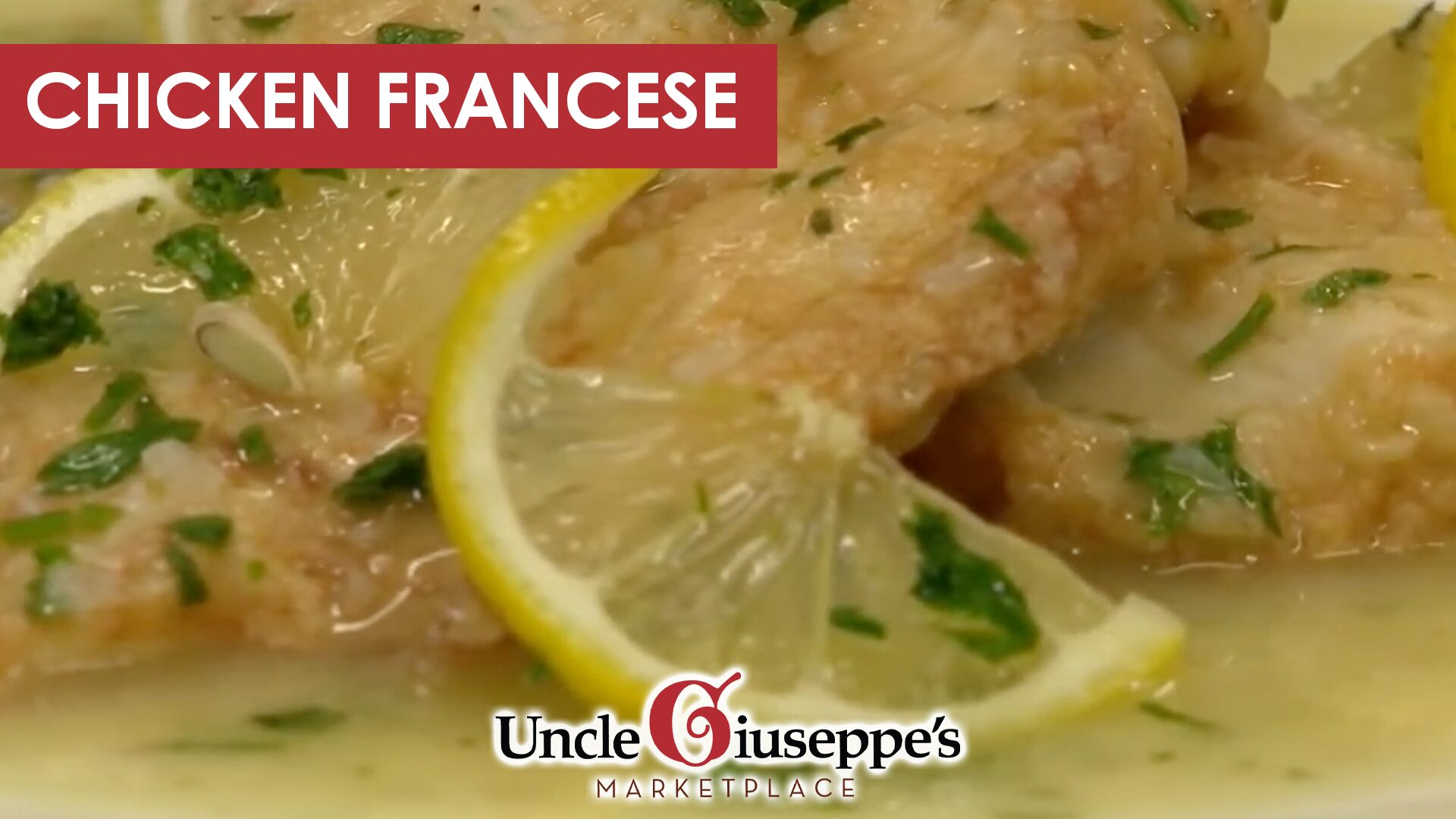 Close up of lemon chicken