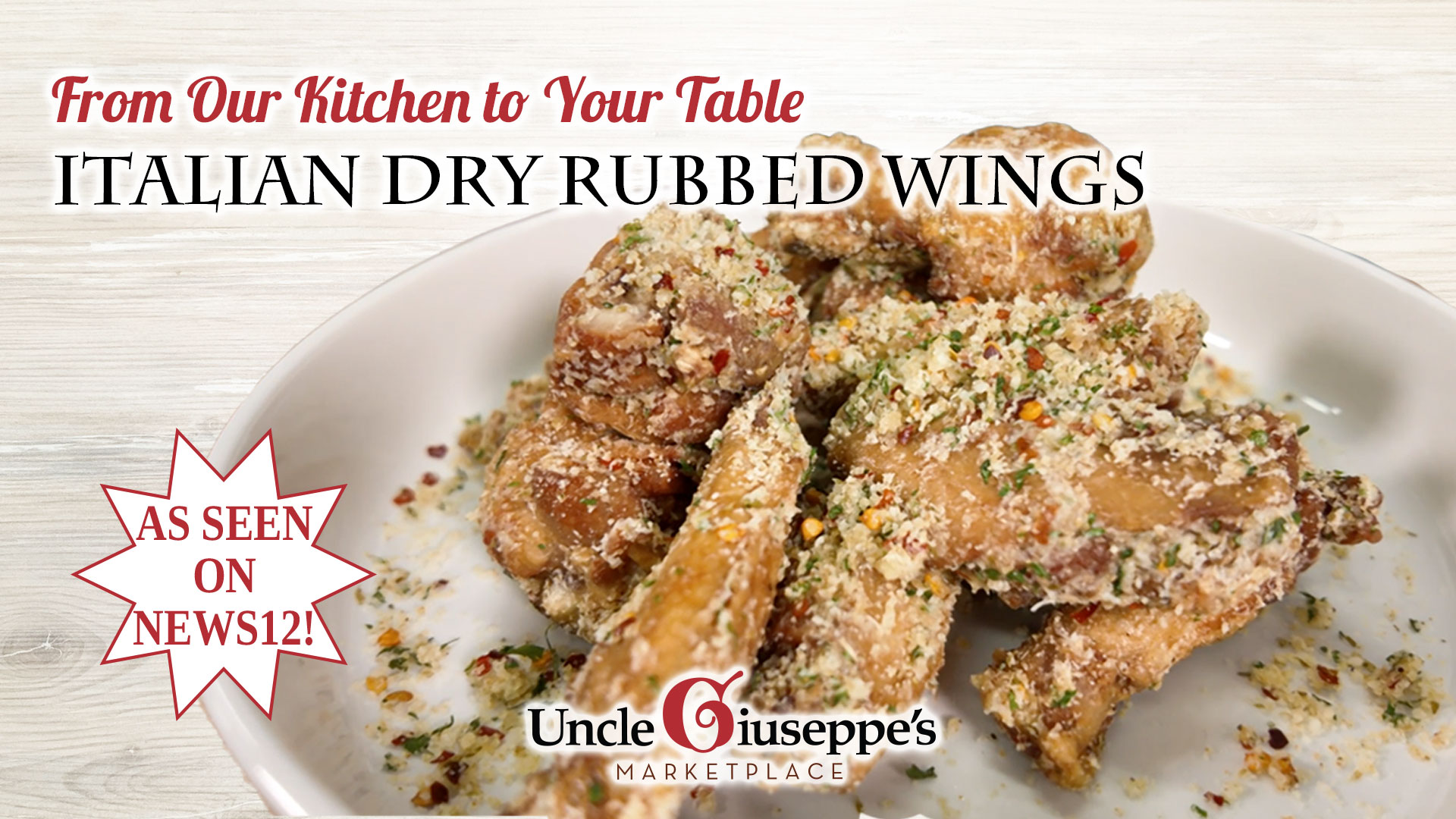 Dry rubbed chicken wings on a white plate