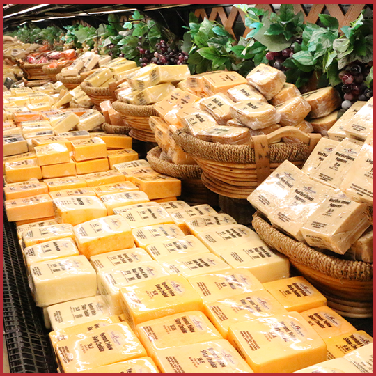 Uncle Giuseppe's cheese selection