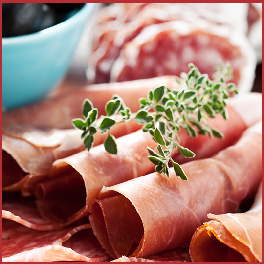 Sliced italian meats