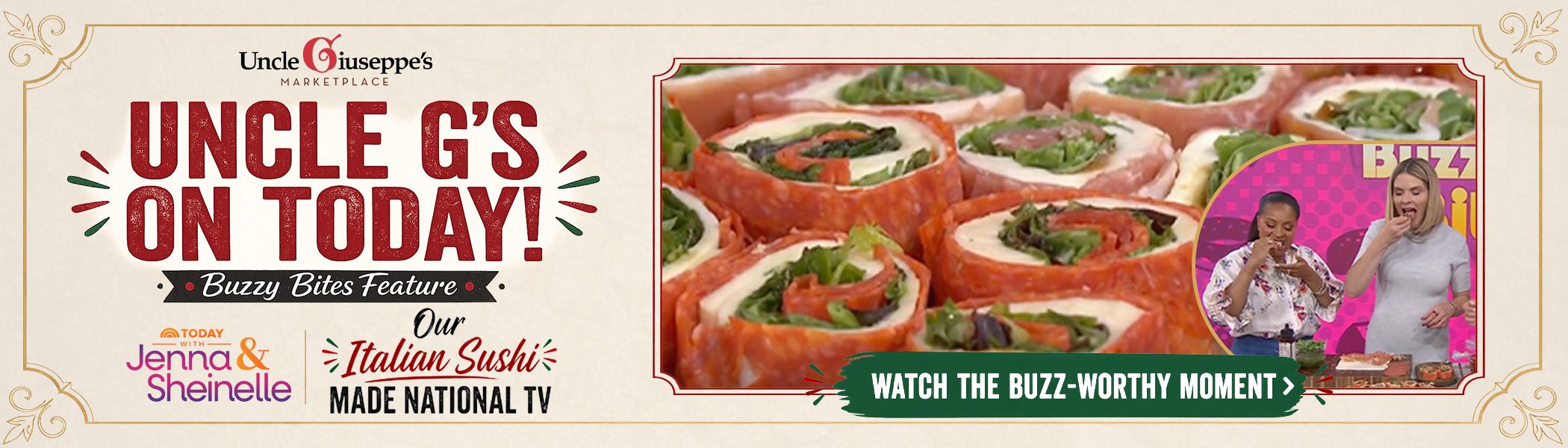 Uncle Giuseppe's VIRAL Italian Sushi on Today